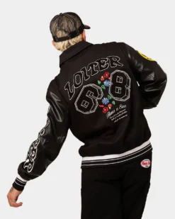 Loiter Flaws Varsity Jacket Black -Champions Style 02032916 YB001 mens 0040