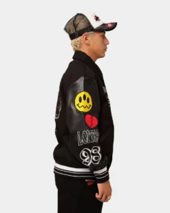 Loiter Flaws Varsity Jacket Black -Champions Style 02032916 YB001 mens 0060