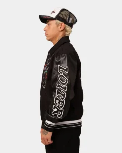 Loiter Flaws Varsity Jacket Black -Champions Style 02032916 YB001 mens 0070