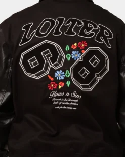 Loiter Flaws Varsity Jacket Black -Champions Style 02032916 YB001 mens 0080