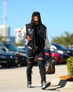 Loiter Flaws Varsity Jacket Black/White 16 Loiter Flaws Varsity Jacket Black/White -Champions Style 02032916 YB012 mens 0008