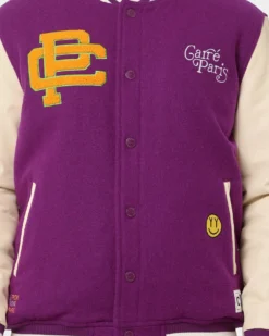 Carré Peace Varsity Jacket Purple -Champions Style 02035165 YP200 mens 0040