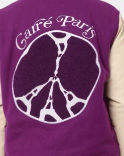Carré Peace Varsity Jacket Purple -Champions Style 02035165 YP200 mens 0050
