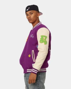 Carré Peace Varsity Jacket Purple -Champions Style 02035165 YP200 mens 0070