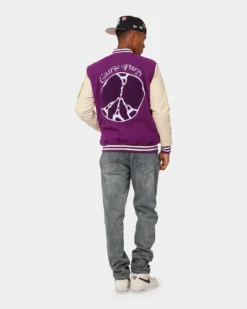 Carré Peace Varsity Jacket Purple -Champions Style 02035165 YP200 mens 0080