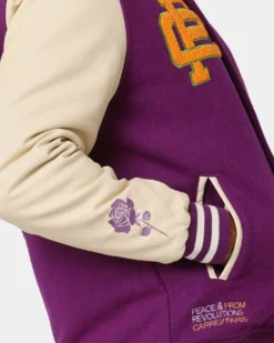 Carré Peace Varsity Jacket Purple -Champions Style 02035165 YP200 mens 0090