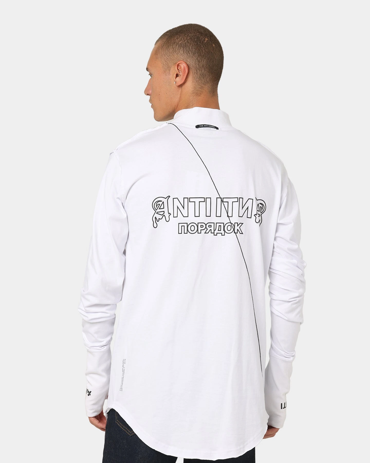 The Anti Order Old Guard Long Sleeve T-Shirt White/Black 1 The Anti Order Old Guard Long Sleeve T-Shirt White/Black