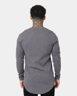 Saint Morta Kingdom Waffle Long Sleeve T-shirt Dark Grey 10 Saint Morta Kingdom Waffle Long Sleeve T-shirt Dark Grey -Champions Style 02035798 YD030 mens 004