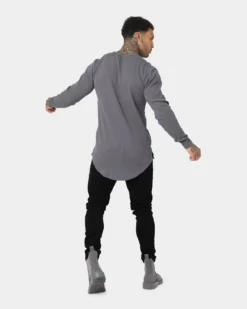 Saint Morta Kingdom Waffle Long Sleeve T-shirt Dark Grey 13 Saint Morta Kingdom Waffle Long Sleeve T-shirt Dark Grey -Champions Style 02035798 YD030 mens 007