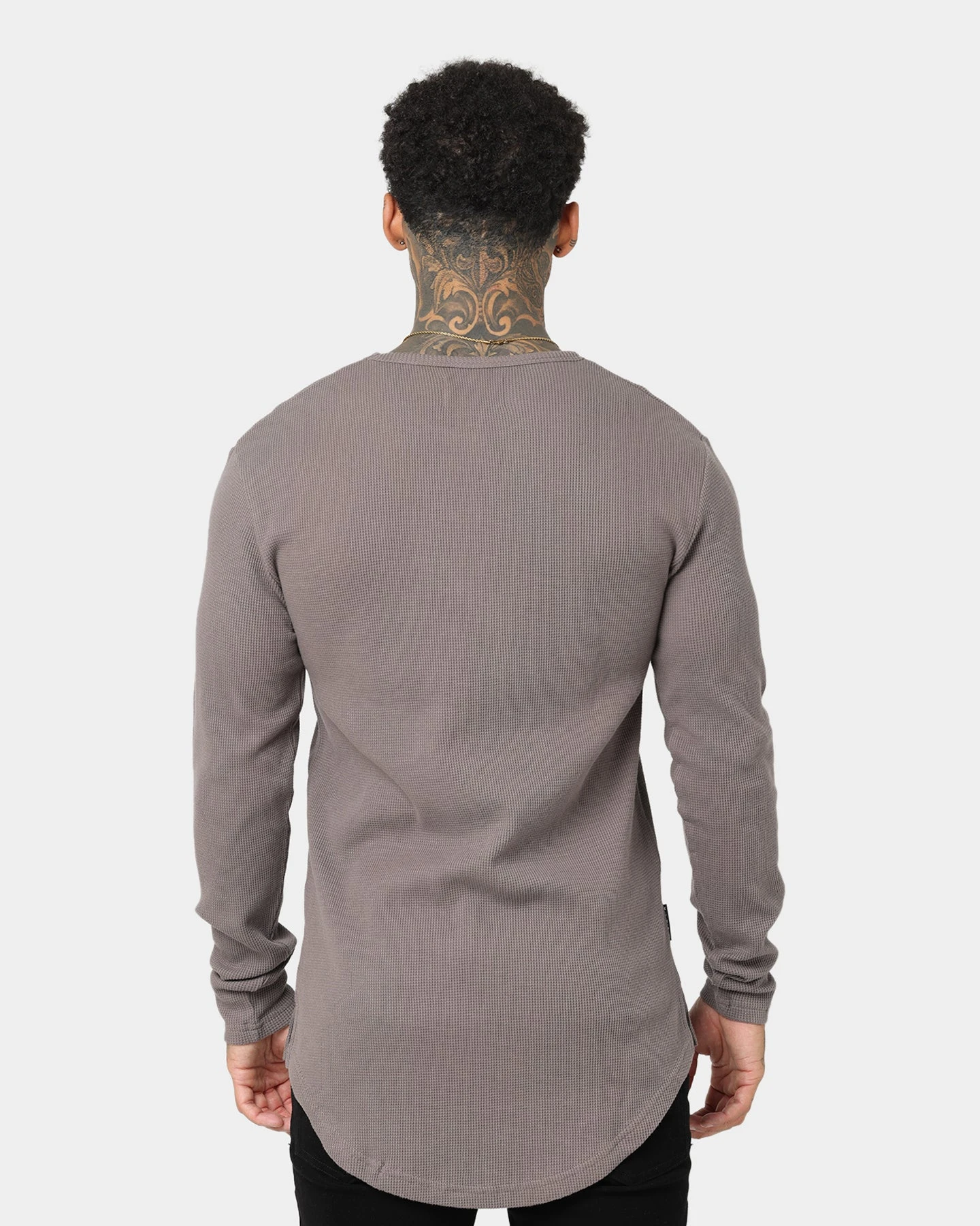 Saint Morta Kingdom Waffle Long Sleeve T-Shirt Dark Brown 4 Saint Morta Kingdom Waffle Long Sleeve T-Shirt Dark Brown - Image 4