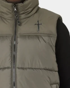 Saint Morta Kingdom Puffer Vest Army Green 11 Saint Morta Kingdom Puffer Vest Army Green -Champions Style 02036104 YA400 mens 030