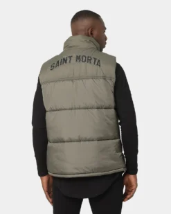 Saint Morta Kingdom Puffer Vest Army Green 15 Saint Morta Kingdom Puffer Vest Army Green -Champions Style 02036104 YA400 mens 070