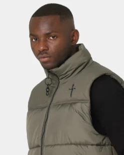 Saint Morta Kingdom Puffer Vest Army Green 17 Saint Morta Kingdom Puffer Vest Army Green -Champions Style 02036104 YA400 mens 090