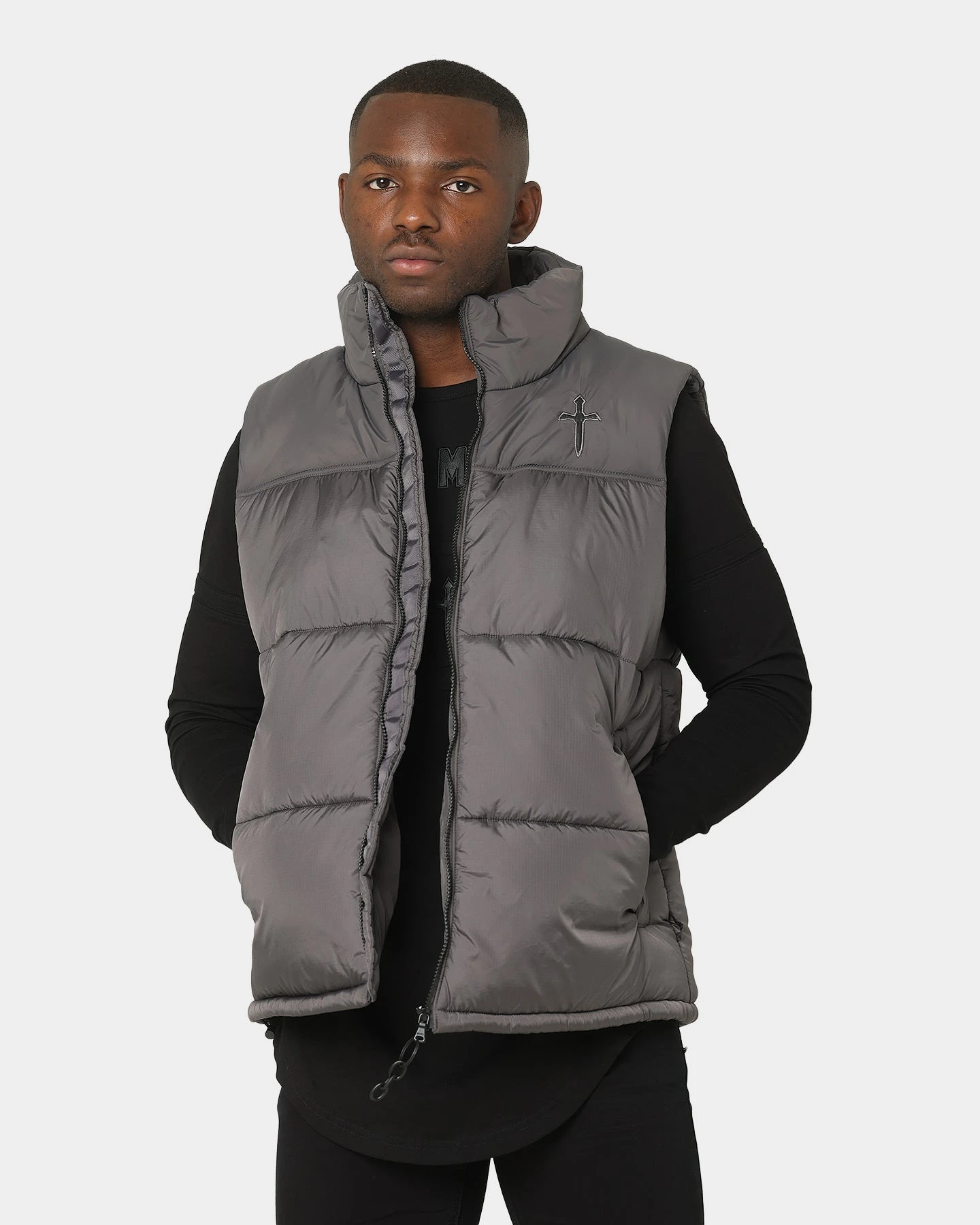 Saint Morta Kingdom Puffer Vest Dark Grey 1 Saint Morta Kingdom Puffer Vest Dark Grey