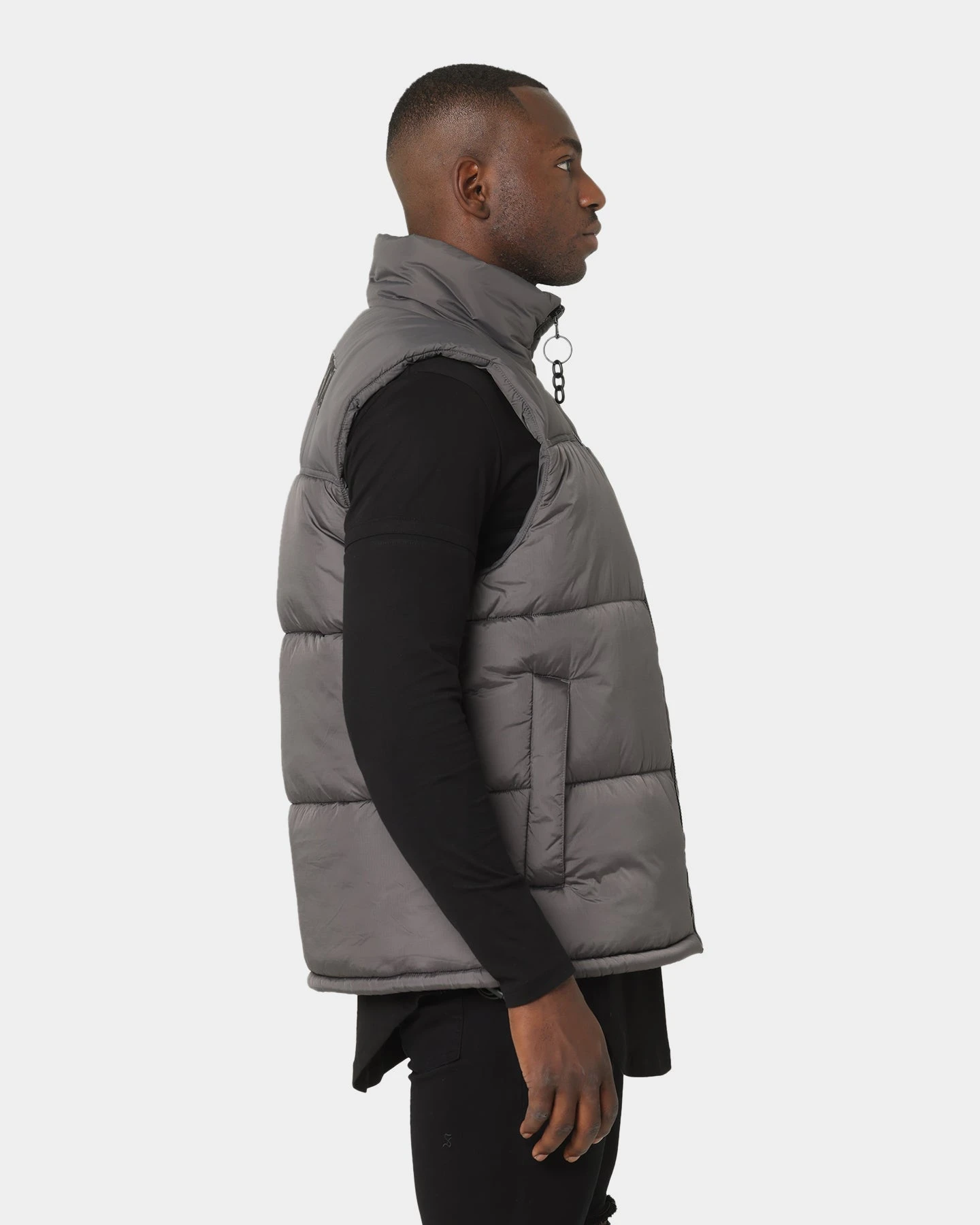 Saint Morta Kingdom Puffer Vest Dark Grey 5 Saint Morta Kingdom Puffer Vest Dark Grey - Image 5