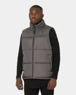 Saint Morta Kingdom Puffer Vest Dark Grey 14 Saint Morta Kingdom Puffer Vest Dark Grey -Champions Style 02036104 YD030 mens 060