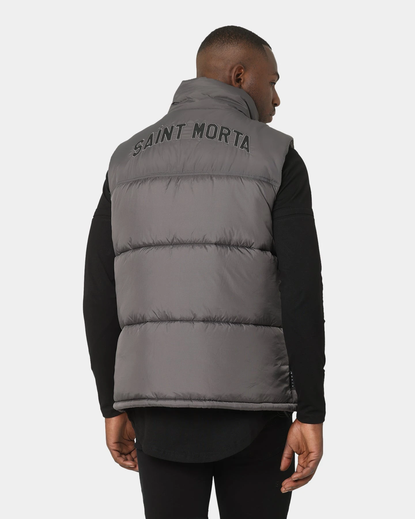 Saint Morta Kingdom Puffer Vest Dark Grey 7 Saint Morta Kingdom Puffer Vest Dark Grey - Image 7