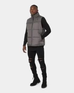 Saint Morta Kingdom Puffer Vest Dark Grey 16 Saint Morta Kingdom Puffer Vest Dark Grey -Champions Style 02036104 YD030 mens 080