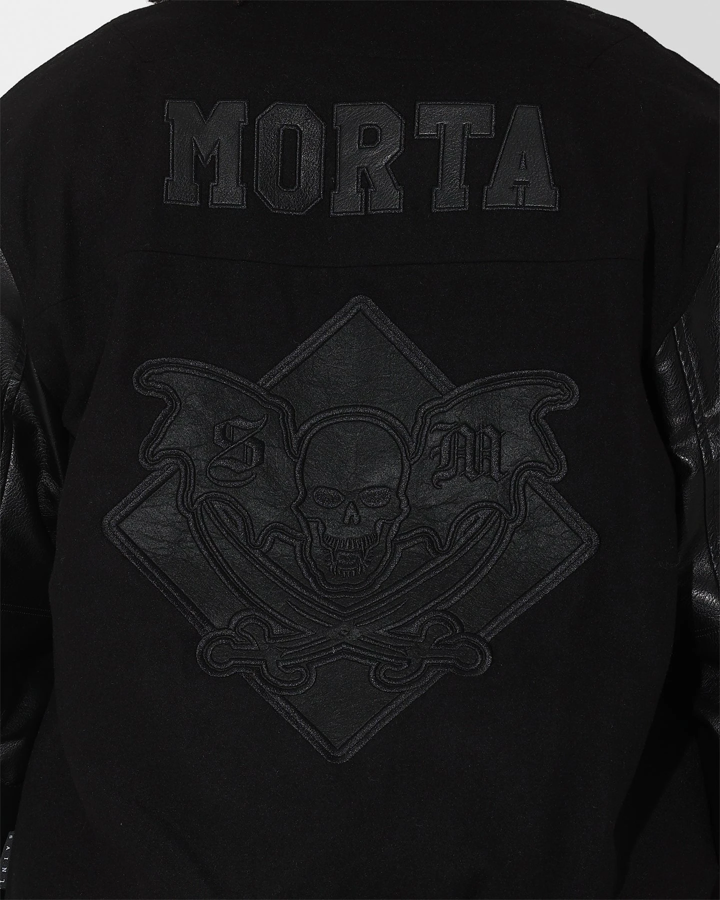 Saint Morta Graveyard Varsity Jacket Black/Black 5 Saint Morta Graveyard Varsity Jacket Black/Black - Image 5