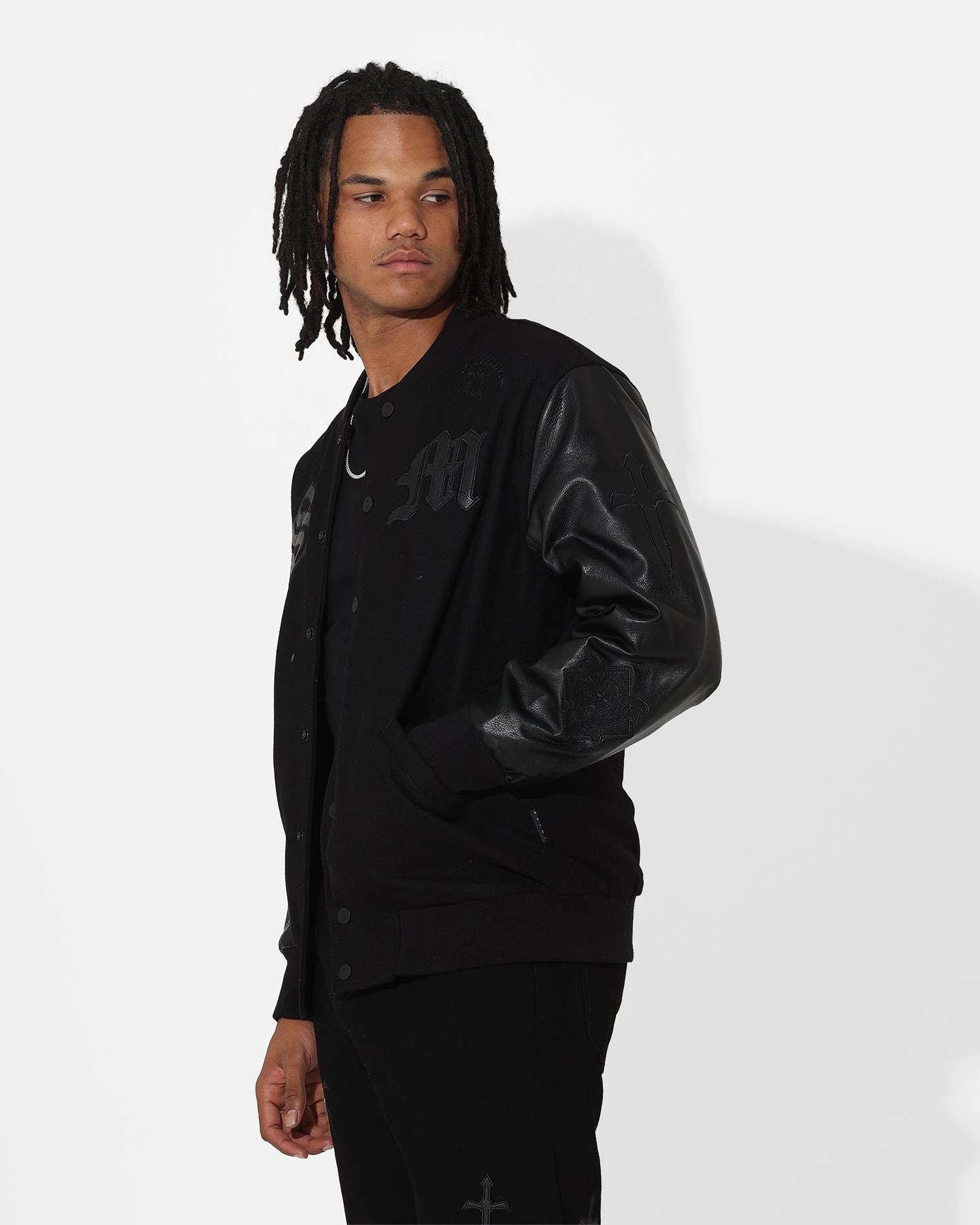 Saint Morta Graveyard Varsity Jacket Black/Black 7 Saint Morta Graveyard Varsity Jacket Black/Black - Image 7