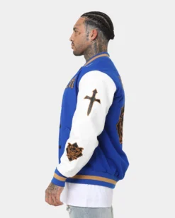 Saint Morta Graveyard Varsity Jacket Royal -Champions Style 02036170 YR400 mens 070