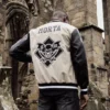 Saint Morta Graveyard Varsity Jacket Stone/Black