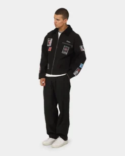 Loiter Patchwork Jacket Black -Champions Style 02036250 YB001 mens 0020