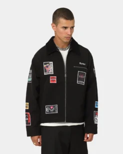 Loiter Patchwork Jacket Black -Champions Style 02036250 YB001 mens 0050