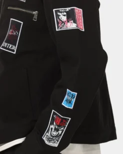 Loiter Patchwork Jacket Black -Champions Style 02036250 YB001 mens 0080