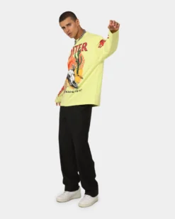 Loiter Rodeo Long Sleeve T-Shirt Yellow -Champions Style 02036351 YY001 mens 0020
