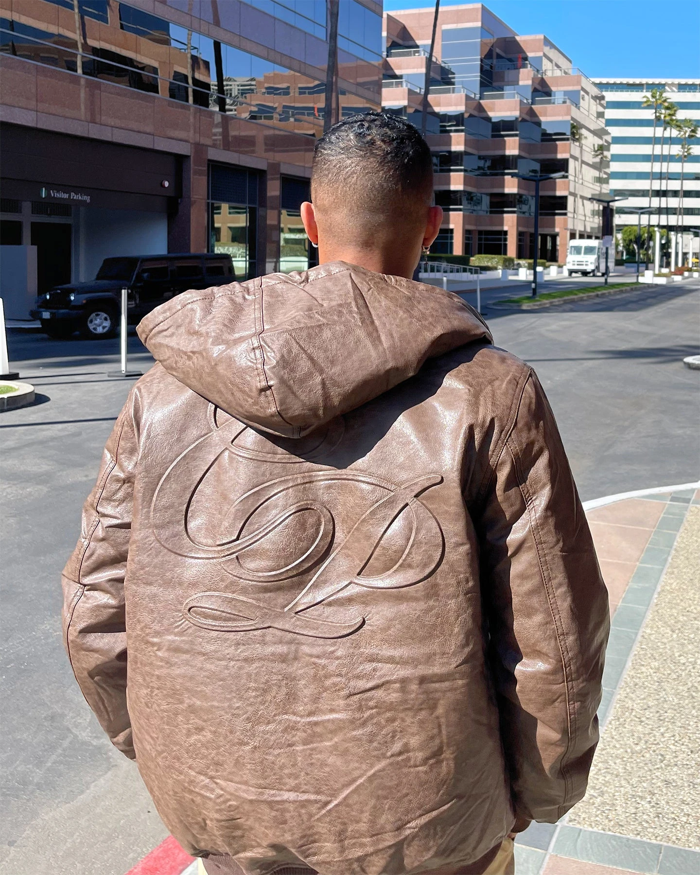 Carré Revolutionnaires PU Jacket Dark Brown 2 Carré Revolutionnaires PU Jacket Dark Brown - Image 2