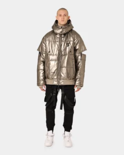 The Anti Order Anti Joy Technical Puffer Jacket Pewter -Champions Style 02036467 YP600 mens 0030
