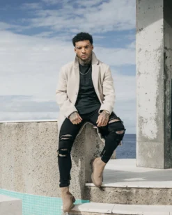 Saint Morta Desolation Coat Stone 15 Saint Morta Desolation Coat Stone -Champions Style 02037584 YS400 mens 0015