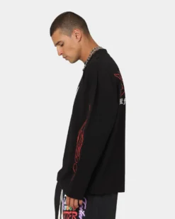 Loiter Cyber Long Sleeve T-Shirt Black -Champions Style 02037926 YB001 mens 0060