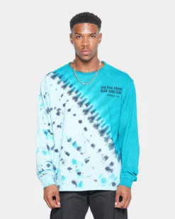 MNML Cross Washed Long Sleeve T-Shirt Blue 14 MNML Cross Washed Long Sleeve T-Shirt Blue -Champions Style 02039176 YX001 mens 00030