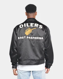 MNML Oilers Lightweight Jacket Black -Champions Style 02039177 YB001 mens 040