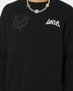 Loiter Void Knit Sweater Black -Champions Style 02039718 YB001 mens 0040