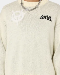Loiter Void Knit Sweater Off White -Champions Style 02039718 YO007 mens 0040