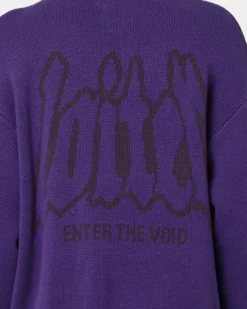Loiter Void Knit Sweater Purple -Champions Style 02039718 YP200 mens 0050