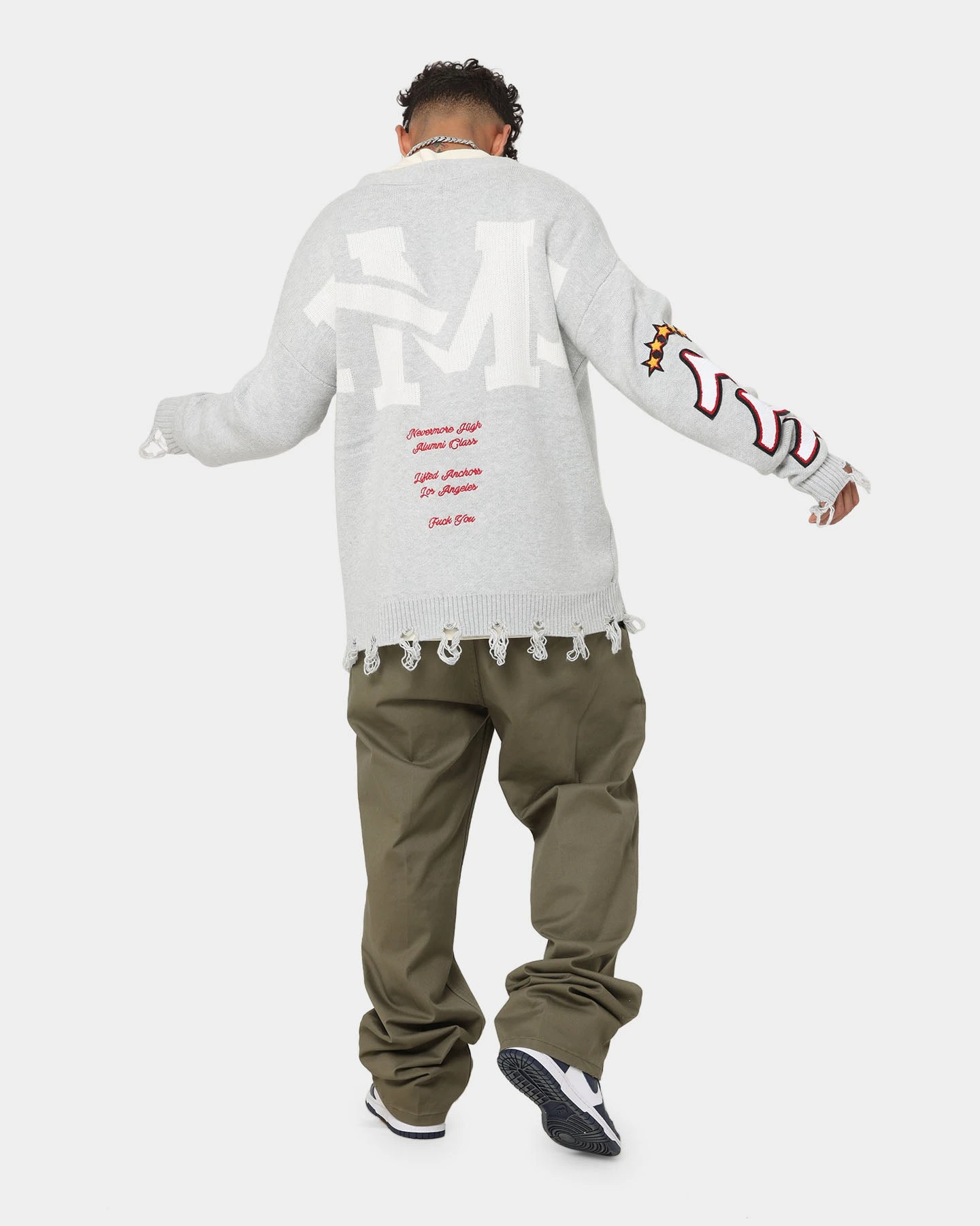 Lifted Anchors "Honors" Cardigan Light Grey 8 Lifted Anchors "Honors" Cardigan Light Grey - Image 8