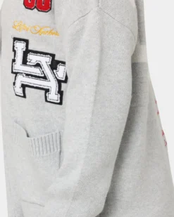 Lifted Anchors "Honors" Cardigan Light Grey 18 Lifted Anchors "Honors" Cardigan Light Grey -Champions Style 02039779 YL210 mens 0090