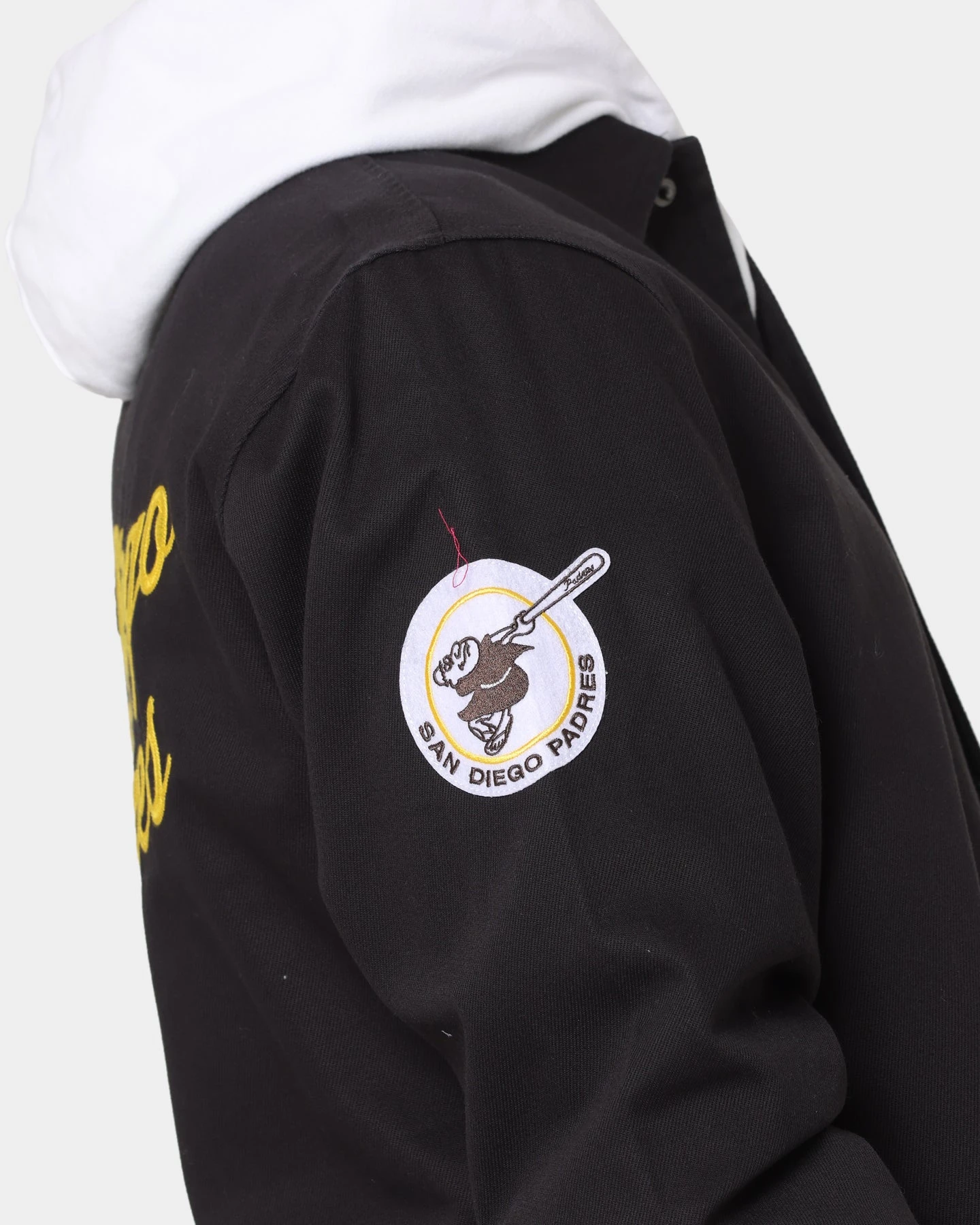 New Era San Diego Padres Heritage Coach Jacket Black 9 New Era San Diego Padres Heritage Coach Jacket Black - Image 9