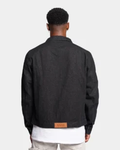 XXIII Oliver Washed Denim Jacket Black -Champions Style 02040148 YB001 mens 0040