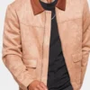 XXIII Suede Zip Up Jacket Brown