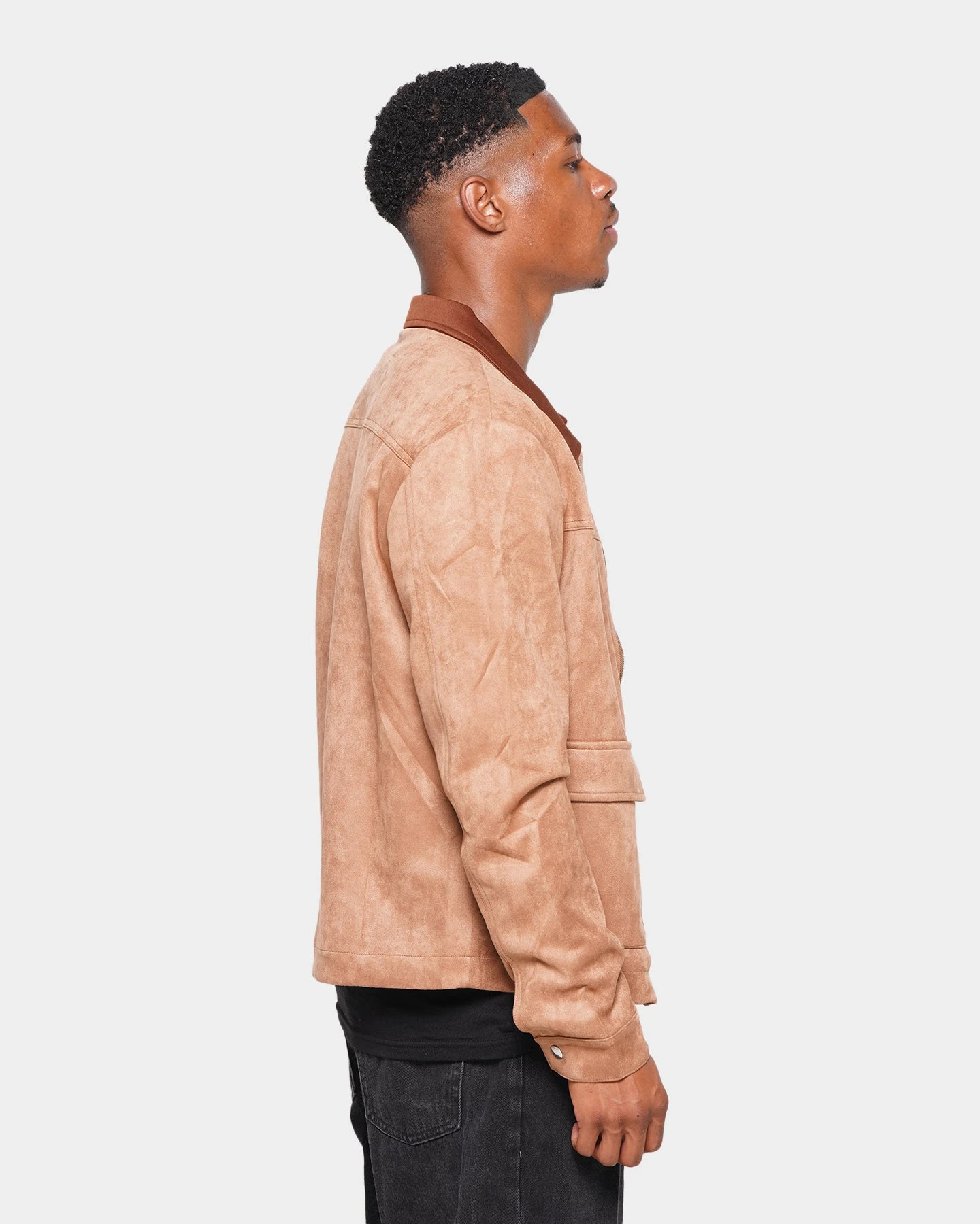 XXIII Suede Zip Up Jacket Brown 5 XXIII Suede Zip Up Jacket Brown - Image 5