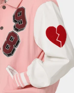 Loiter Human Varsity Jacket Pink 21 Loiter Human Varsity Jacket Pink -Champions Style 02040749 YP001 mens 00100