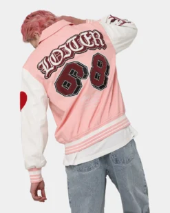 Loiter Human Varsity Jacket Pink 13 Loiter Human Varsity Jacket Pink -Champions Style 02040749 YP001 mens 0020