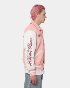 Loiter Human Varsity Jacket Pink 17 Loiter Human Varsity Jacket Pink -Champions Style 02040749 YP001 mens 0060
