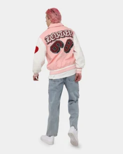 Loiter Human Varsity Jacket Pink 19 Loiter Human Varsity Jacket Pink -Champions Style 02040749 YP001 mens 0080