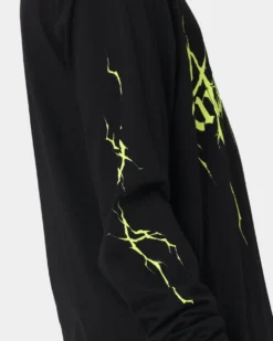 The Anti Order Youthquake Legion Long Sleeve T-Shirt Black/Green -Champions Style 02040752 YB020 mens 070